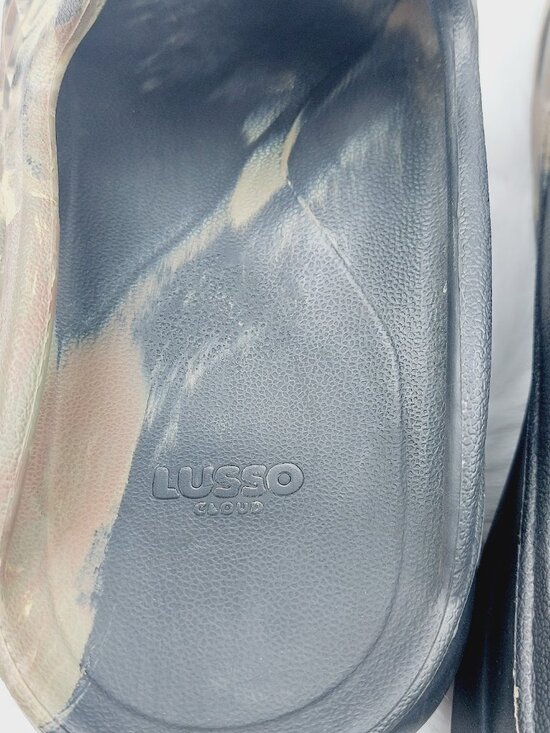 Lusso Cloud Men\'s Black Tan Scenario Woodland Camo Air Flow Slip-On Slide Sz 12 main image 8